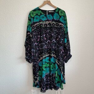 Rachel Rachel Roy 2X Boho Floral Colorful Flowy Dress Vacation Resortwear